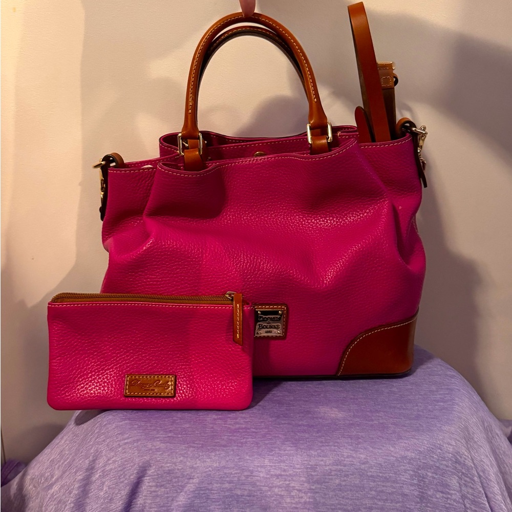 Dooney & Burke all leather handbag.